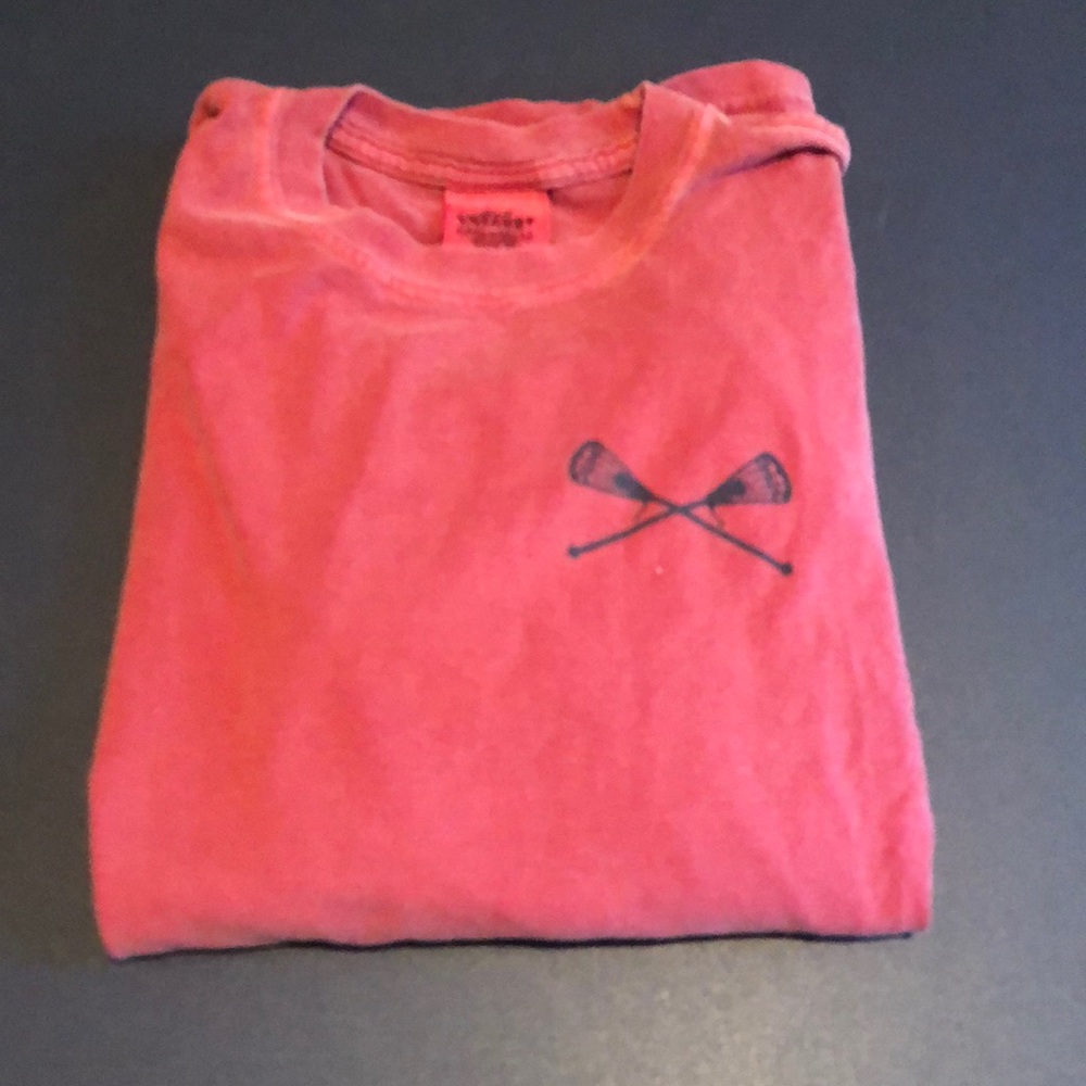 Lacrosse long sleeve tee red kids xl